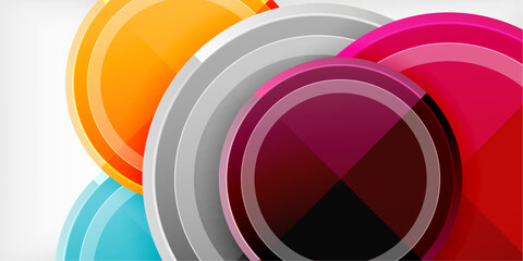 Obraz premium Geometric design abstract background - circles