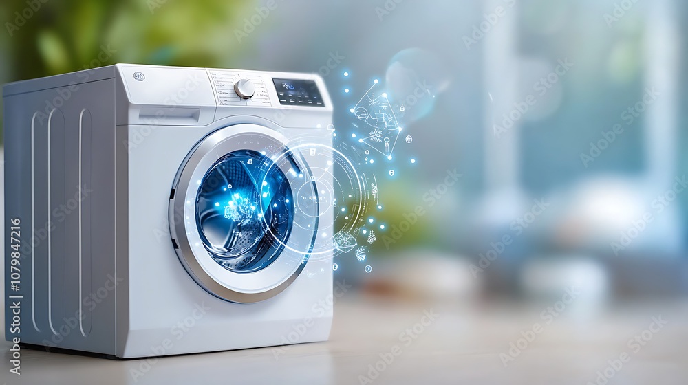 Poster enhance your home with iot-connected washing machines for smart scheduling
