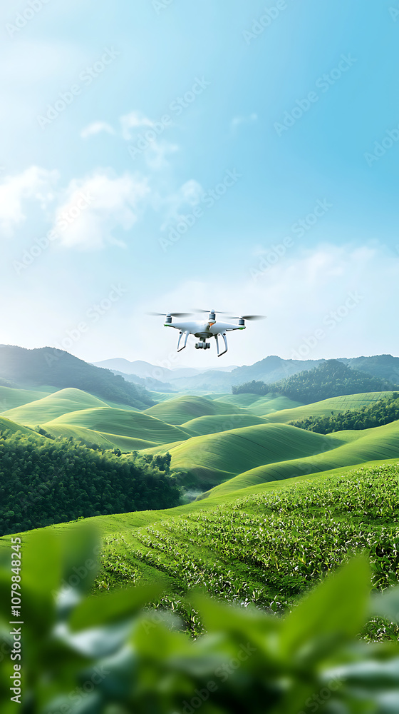 Poster utilizing iot-enabled drones to monitor farmland efficiently