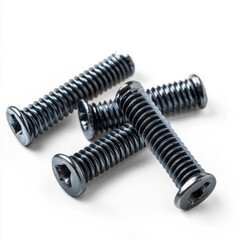 Screws isolated on transparent background