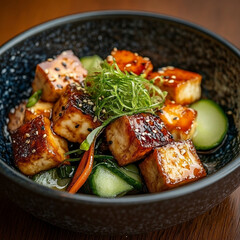 grilled chicken with vegetables