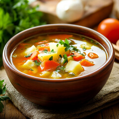 tomato soup with bread