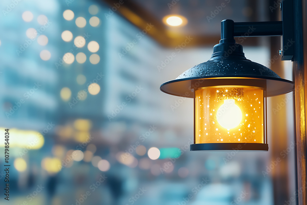 Poster smart iot-powered street lights automatically adjust brightness for optimal visibility