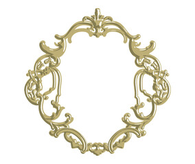 Luxury classic gold Vintage frame. 