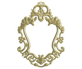 Luxury classic gold Vintage frame. 