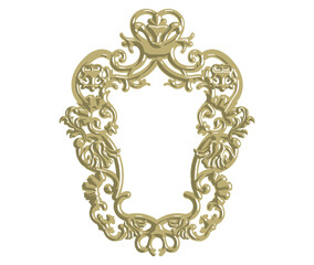 Luxury classic gold Vintage frame. 