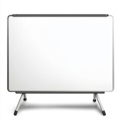 Whiteboard with a clean, writable surface. isolated on transparent background