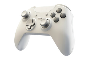 white joystick on isolated white background.