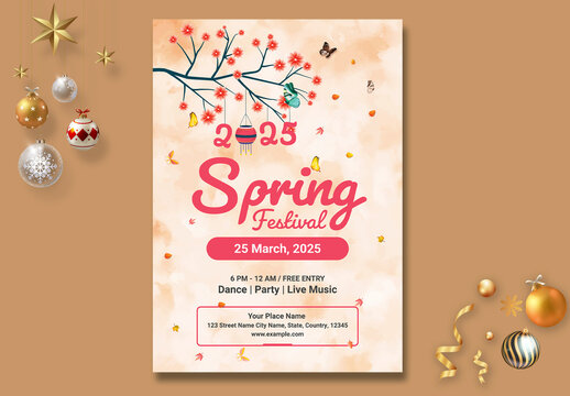 Spring Festival Flyer Layout