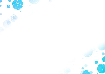 斜め×キラキラ水玉背景(青)2