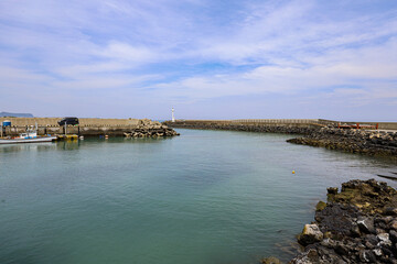 Obraz premium 제주도 서귀포시 성산읍 온평리 온평리포구