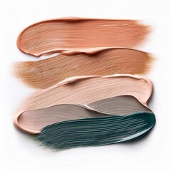Elegant paint strokes in soft pastel shades for design use.