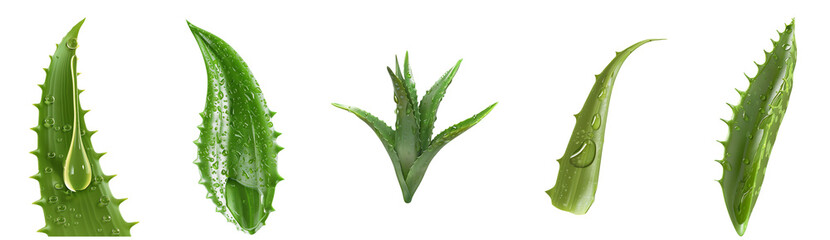 3d illustration of aloevera leaf