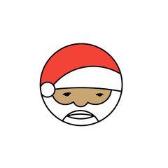 emoticon set of santa claus