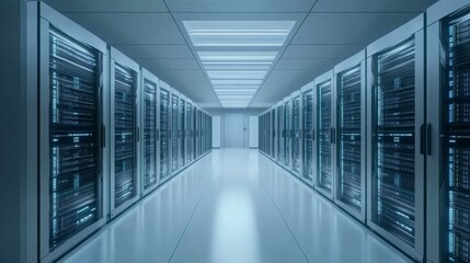 Fototapeta premium server room in the night