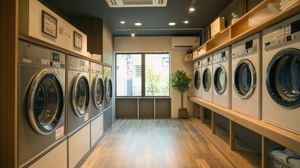 Exclusive laundry service in Japan, luxury garment cleaning with specialized care, structured and respectful.