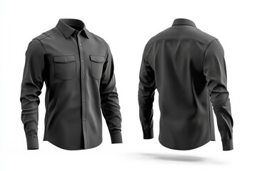 3D a black shirt mockup