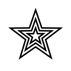 Obraz premium red star