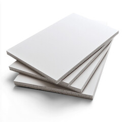 Sheet of gypsum board with a smooth surface. isolated on transparent background