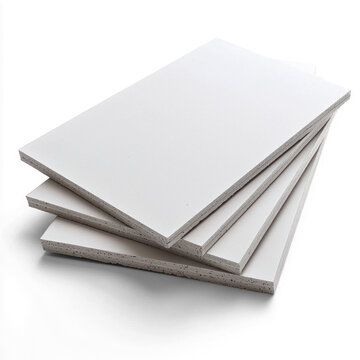 Sheet of gypsum board with a smooth surface. isolated on transparent background