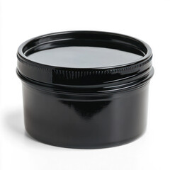 Container of epoxy resin with a glossy finish. isolated on transparent background