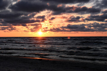 Sunrise over Baltic Sea, Poland