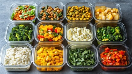 Plant-based daily lifestyle in India, organized meal prep with vegan ingredients, green and eco-conscious.