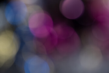 billes de bokeh multicolores lumineux en transparence, pour usage graphique