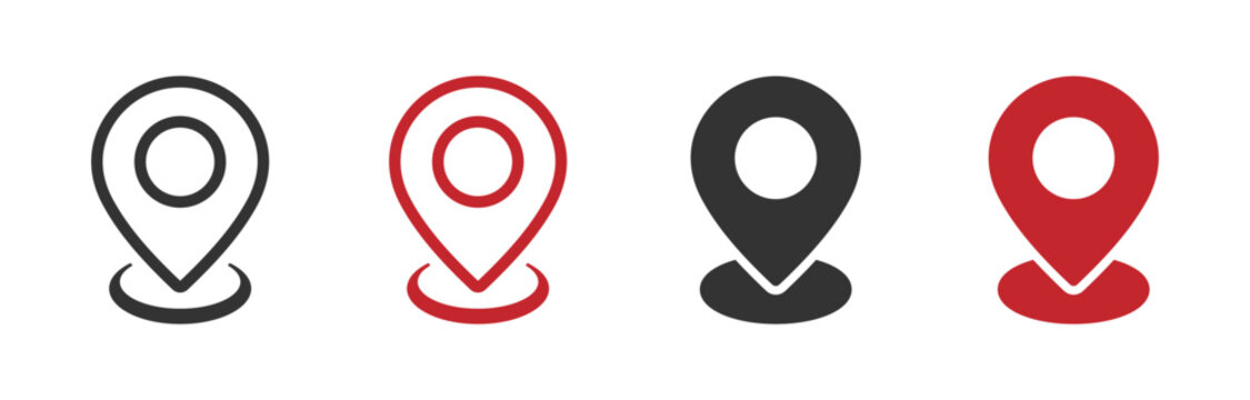 Location pin vector icons designs. Trendy location pin vector icon concepts. Location pointer illustration