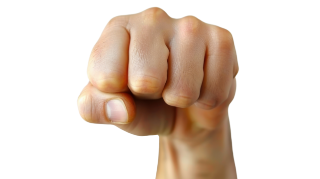 Index finger and thumb pinch gesture, holding something little, tiny, hand sign on white transparent background
