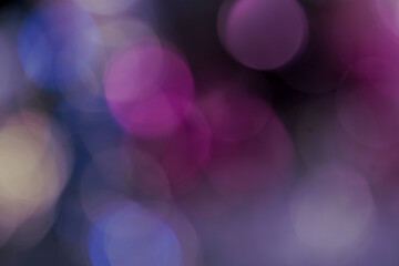 billes de bokeh multicolores lumineuses en transparence, pour usage graphique
