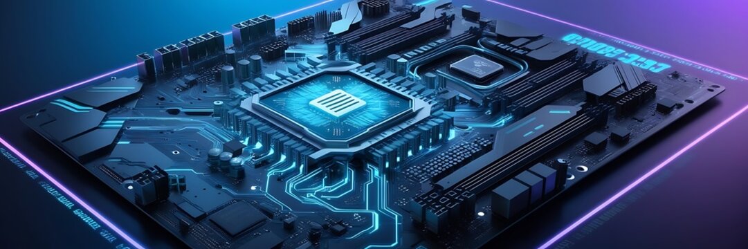 Computer Network and internet communication concept. abstract futuristic circute illustration