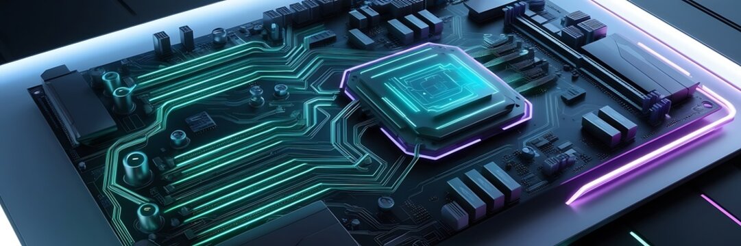 Computer Network and internet communication concept. abstract futuristic circute illustration