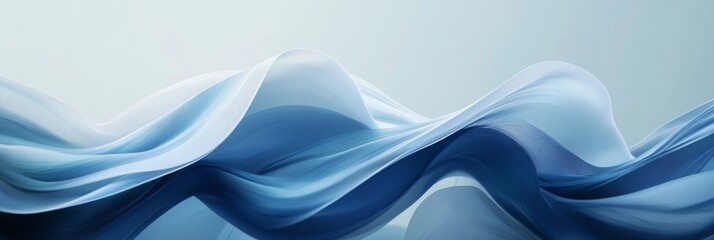 Fototapeta premium Sleek and Clean Blue Lines in a Modern Abstract Graphic Design