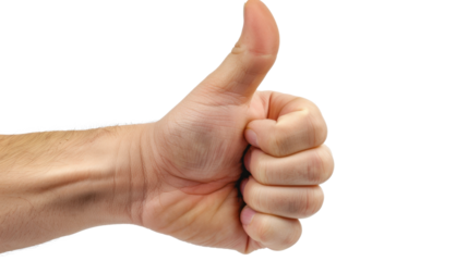 Index finger and thumb pinch gesture, holding something little, tiny, hand sign on white transparent background
