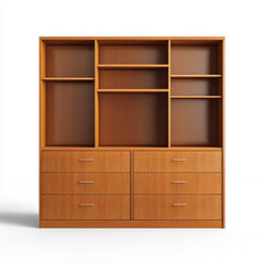 Office credenza with ample storage space. isolated on transparent background