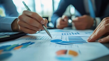 MLM business planners in Europe discussing profitability models, diverse team setting.