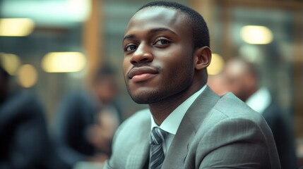 Fototapeta premium sales recruitment professionals in Africa, focused team selecting candidates, engaging environment.