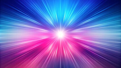 Obraz premium Abstract Radiance A Dynamic Spectrum of Blues, Pinks, and Whites Converging into a Radiant Center