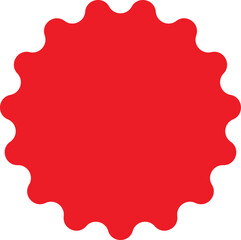 Red shopping labels collection. Sale or discount sticker. Starburst red sticker set. Special offer price tag. Supermarket promotional badge. Promo stickers with star edges. Vector.