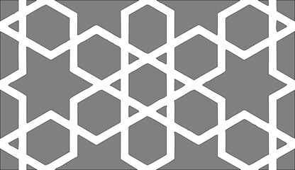 Geometric Islamic Ornament Pattern Design