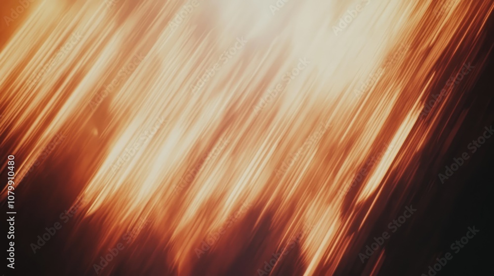 Poster blurred motion effect with diagonal streaks of light, creating a dynamic and abstract background