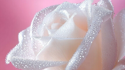 Close up rose beautiful glossy petals with dewdrop dreamy fashion pink red romantic background. floral bloom blossom flora wild plants refreshing cosmetic spa salon wallpaper