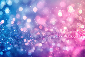 Obraz premium Bright pink and blue background with glitter, creating a dazzling and vibrant visual display.