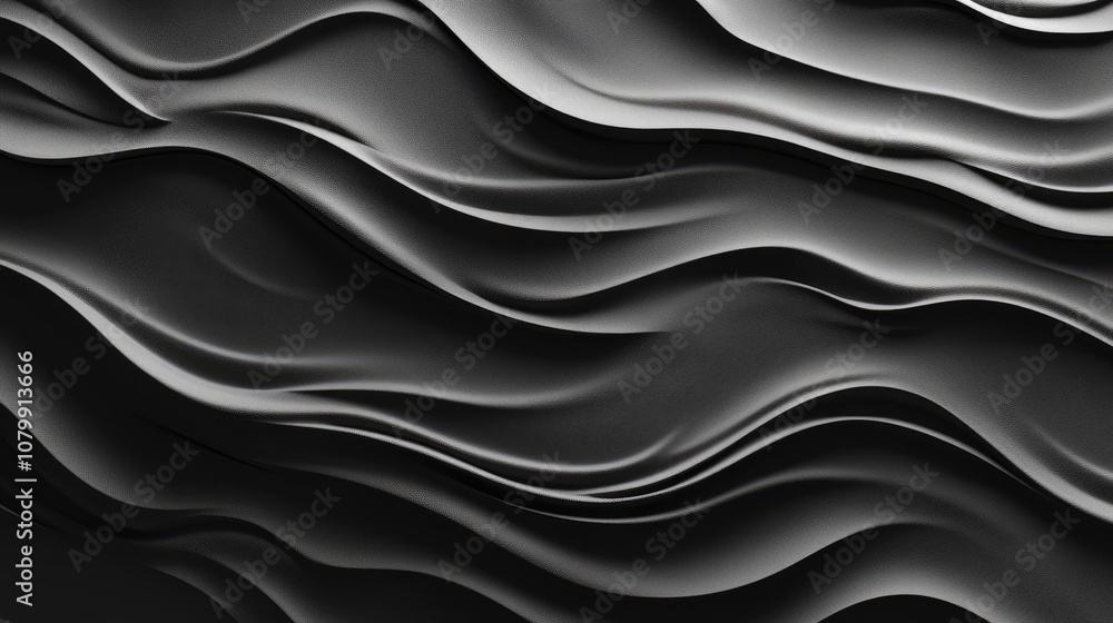Poster monochromatic abstract texture with subtle ripples, resembling a calm water surface with gentle wave