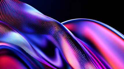 3D digital data and binary code programming abstract cloud virtual reality cyberspace cyberpunk technology blue purple futuristic background