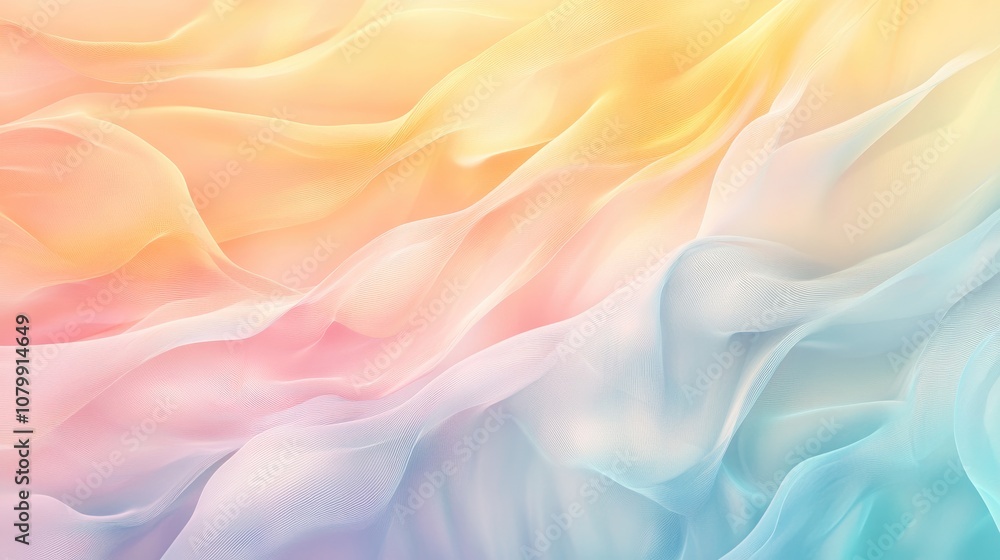 Poster soft gradient background with a blend of pastel shades, creating a smooth and calming abstract visua