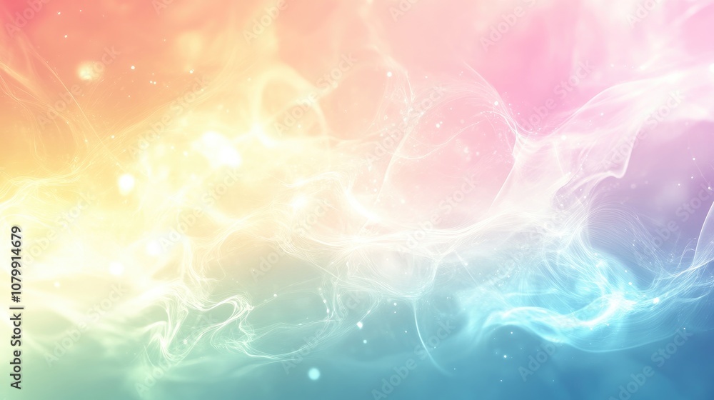 Poster soft gradient background with a blend of pastel shades, creating a smooth and calming abstract visua