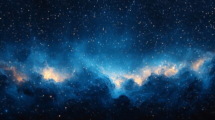 A mesmerizing dark blue abstract background ideal for winter-themed designs, evoking a tranquil cosmic atmosphere. Perfect for holiday cards, promotional materials, and winter events.