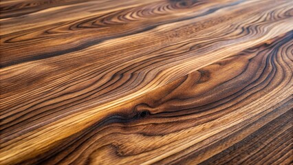 Closeup of luxurious oil-finished black walnut wood surface, walnut, wood, black, oil finish, luxury, texture, natural, closeup